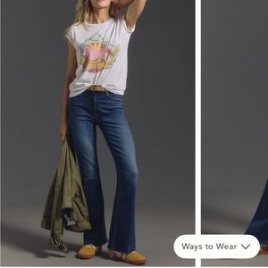Anthropologie Lil Mother The Weekender Mid-Rise Flare Take It Easy